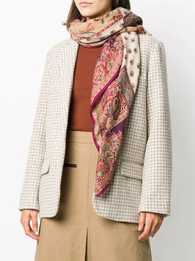 Etro paisley silk-wool scarf outlook