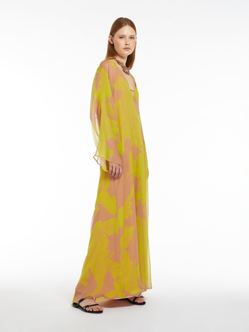 Max Mara VIK Printed silk kaftan dress outlook