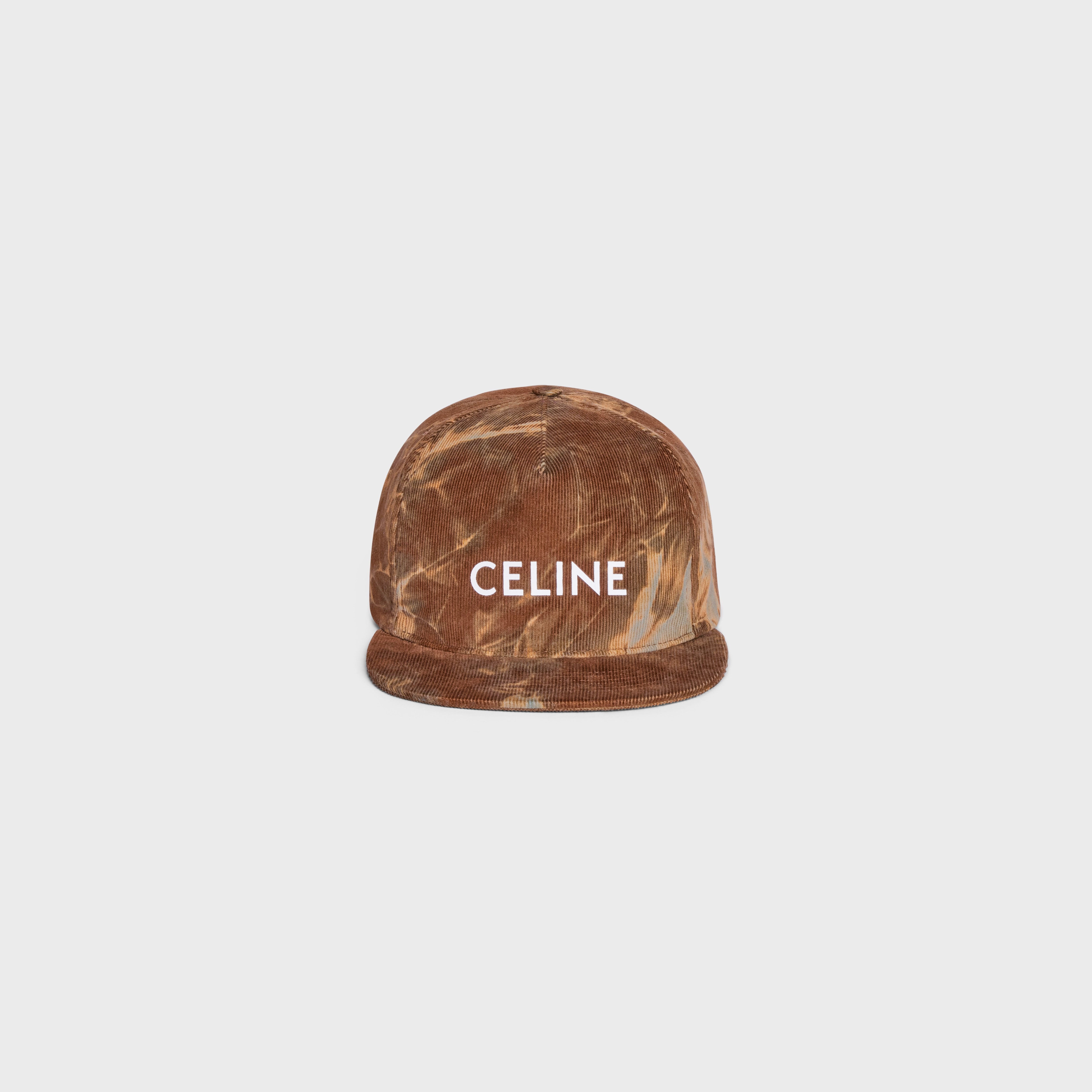 TIE-DYE CELINE SNAPBACK CAP IN CORDUROY - 2