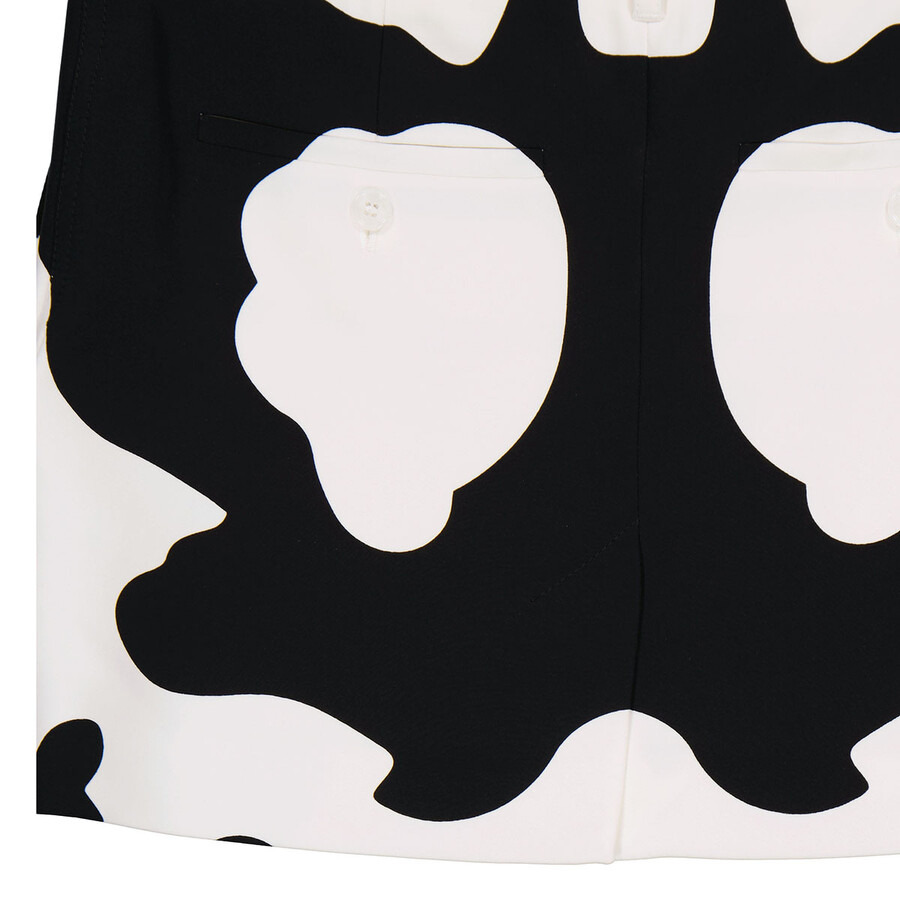 Burberry Monochrome Cow Print Mini Skirt - 7