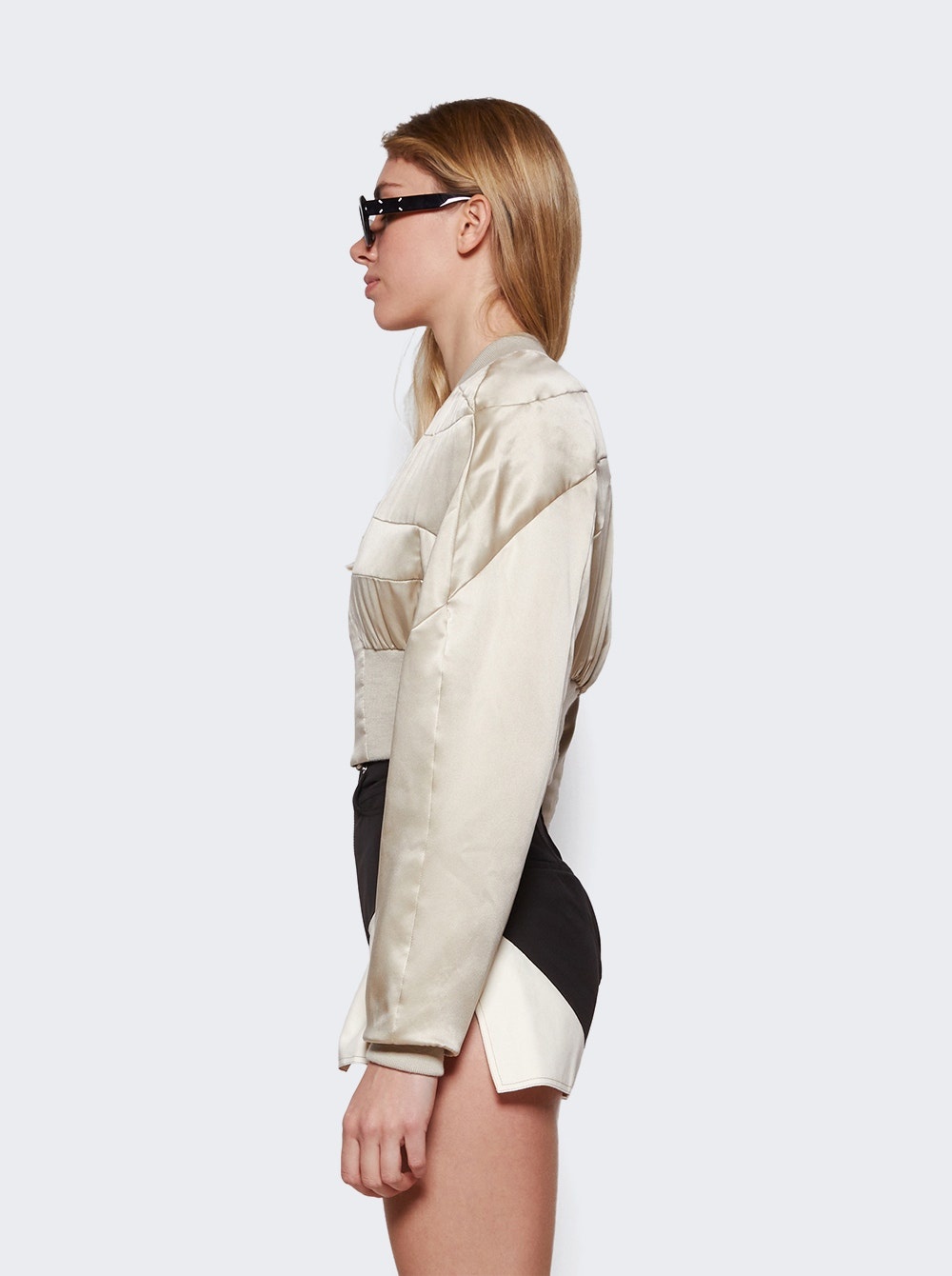 Girdered Flight Jacket Pearl - 4