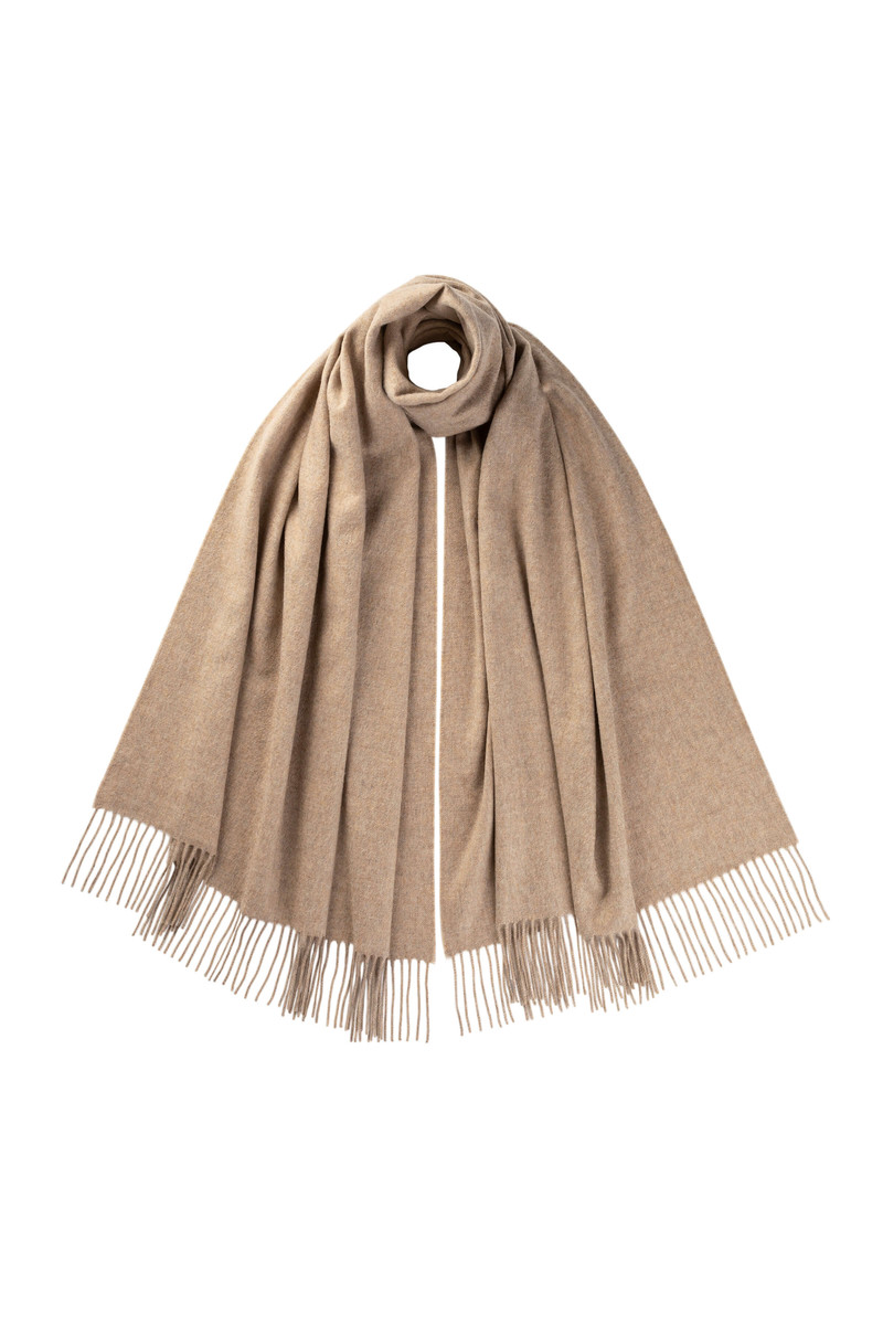 Oatmeal Cashmere Stole 1