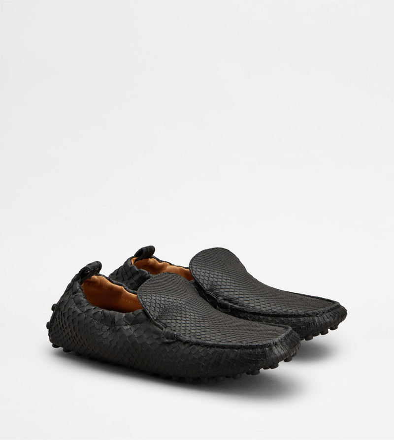 GLOVE GOMMINO LOAFERS IN PYTHON - GREY 2