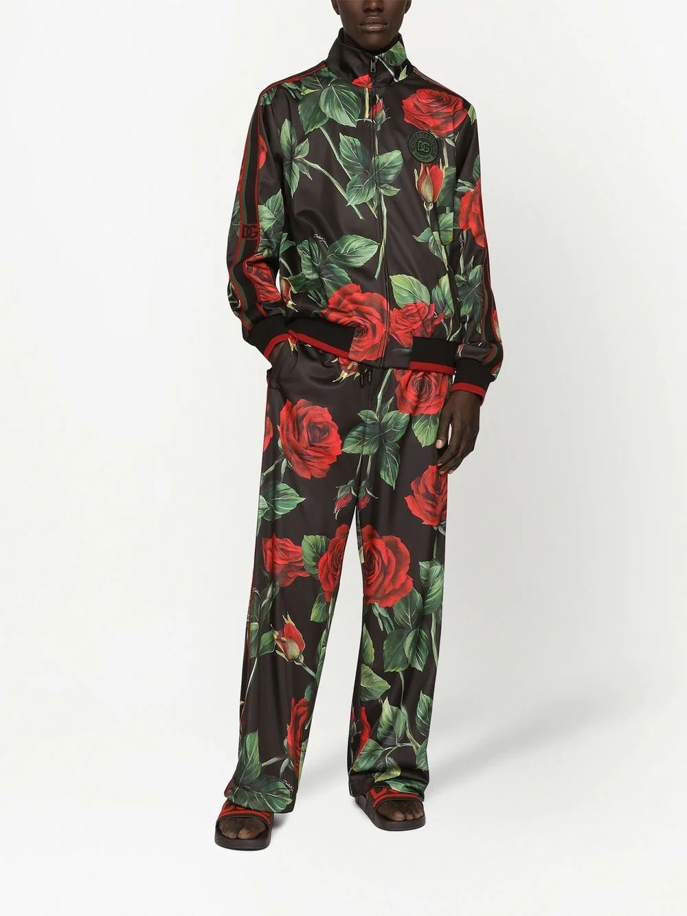 floral-print track trousers - 3