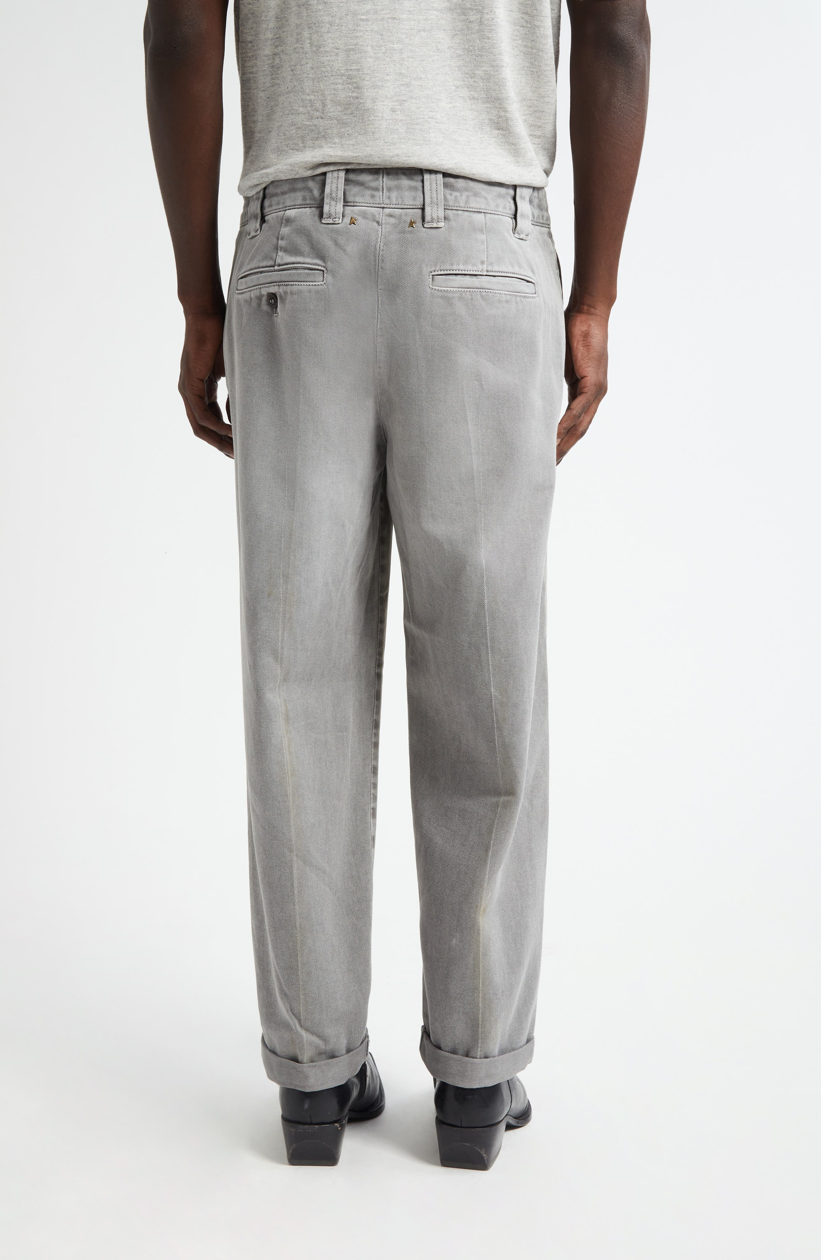 Golden Goose Journey Cotton Chinos in Grey at Nordstrom - 3