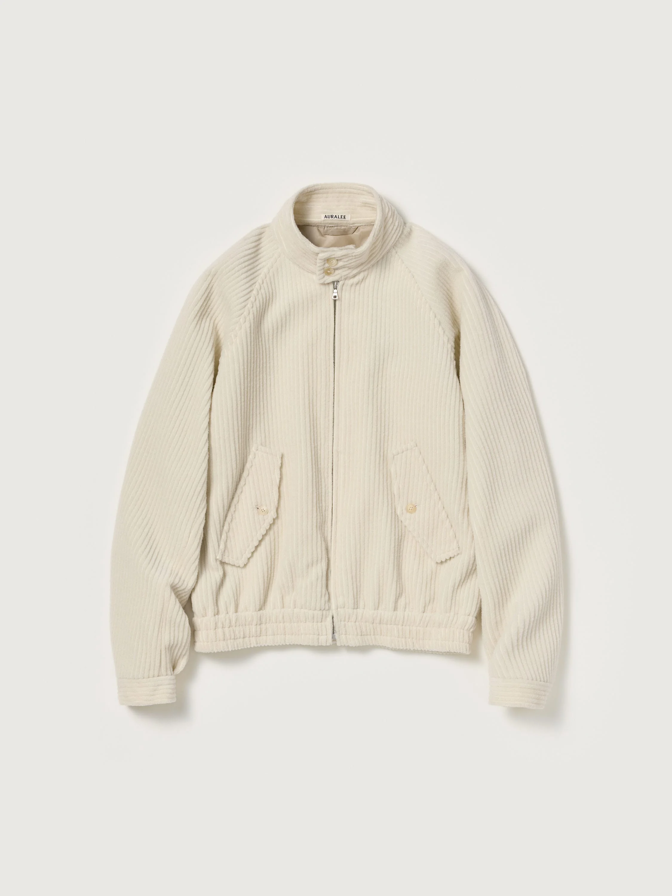 WOOL CASHMERE CORDUROY ZIP BLOUSON - 1