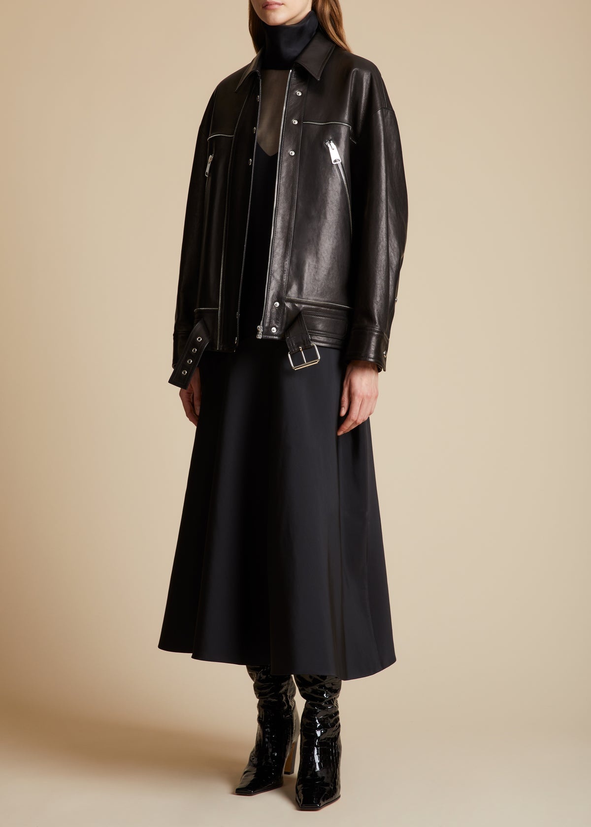 The Herman Jacket in Black Leather - 1