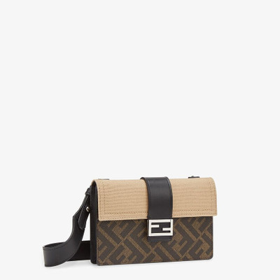 FENDI Brown fabric bag outlook