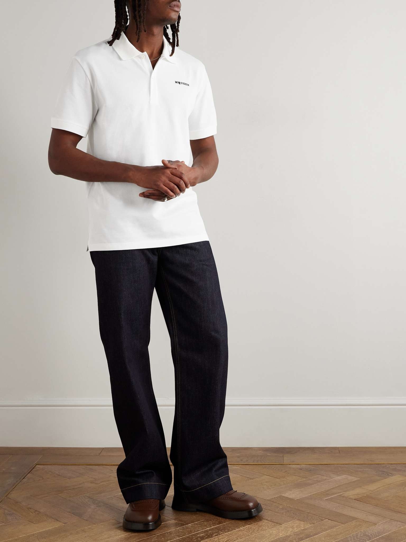 Logo-Embroidered Cotton-Piqué Polo Shirt - 2