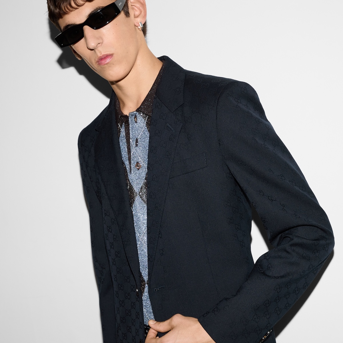 GG wool jacquard suit - 5