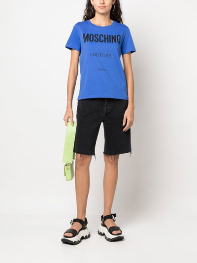 Moschino logo print t-shirt outlook