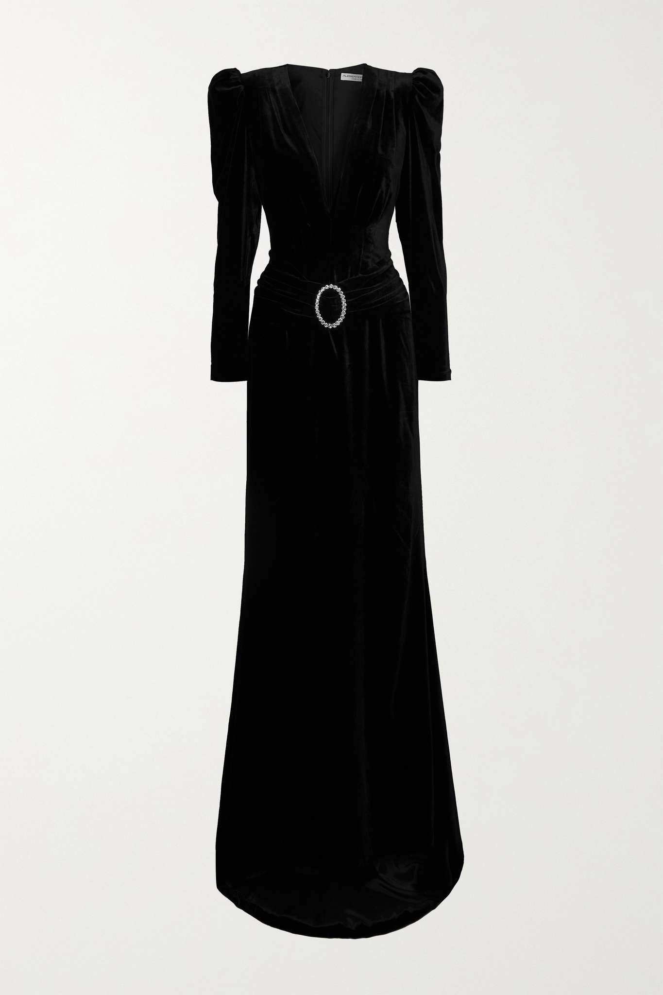 Crystal-embellished velvet gown - 1