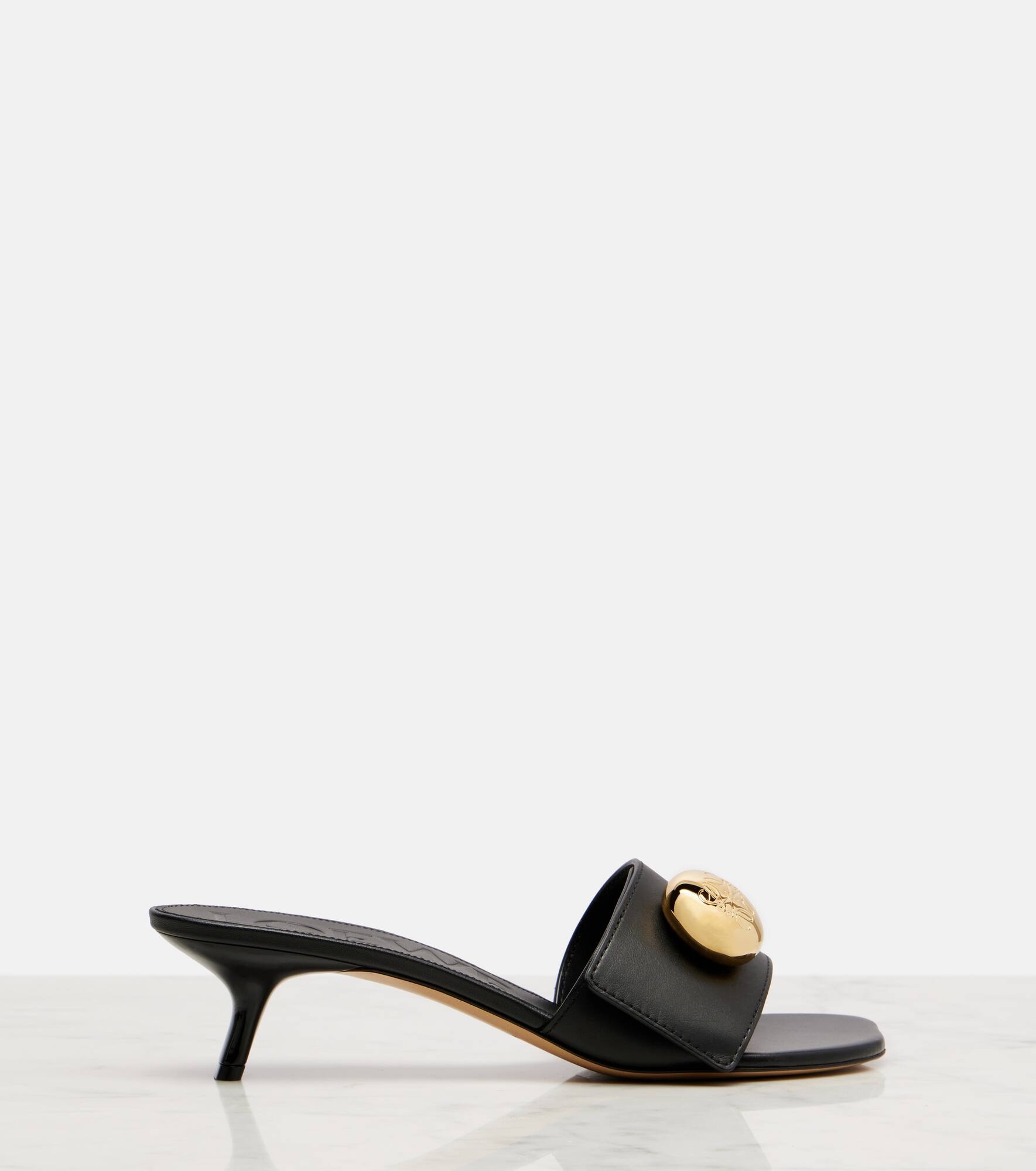 Pebble 45 leather mules - 4