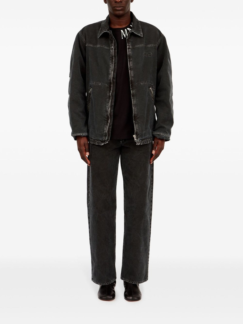 MM6 Maison Margiela numbers-motif denim jacket outlook