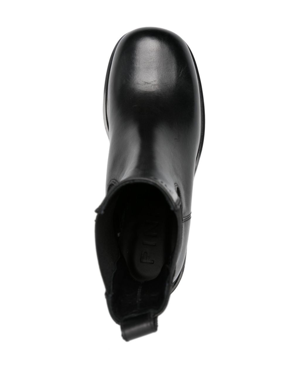 70mm metallic-effect leather boots - 6