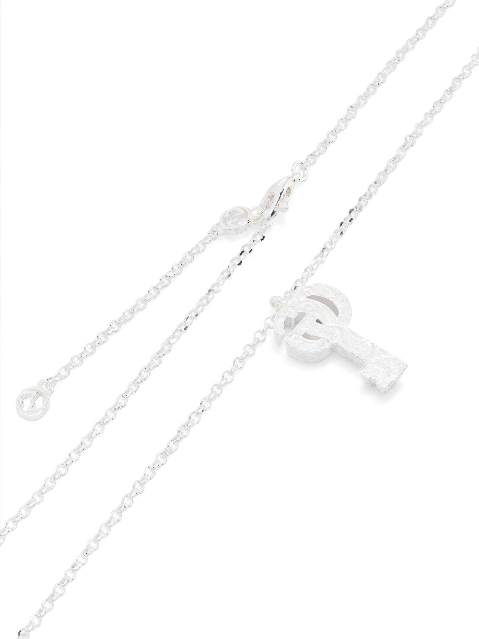 Sterling Silver GG Marmont Necklace - 4