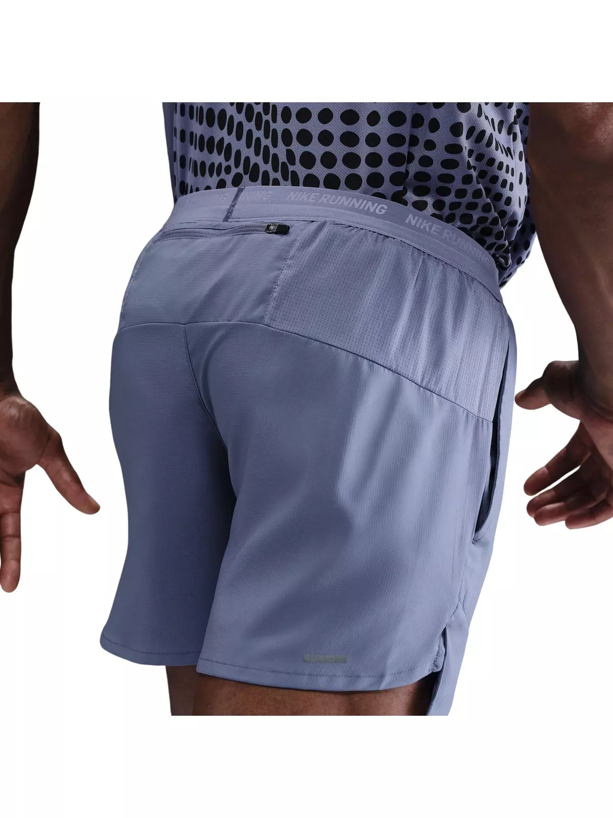 Men's Stride Dri-FIT 5" Brief-Lined Running Shorts -Blue - 4