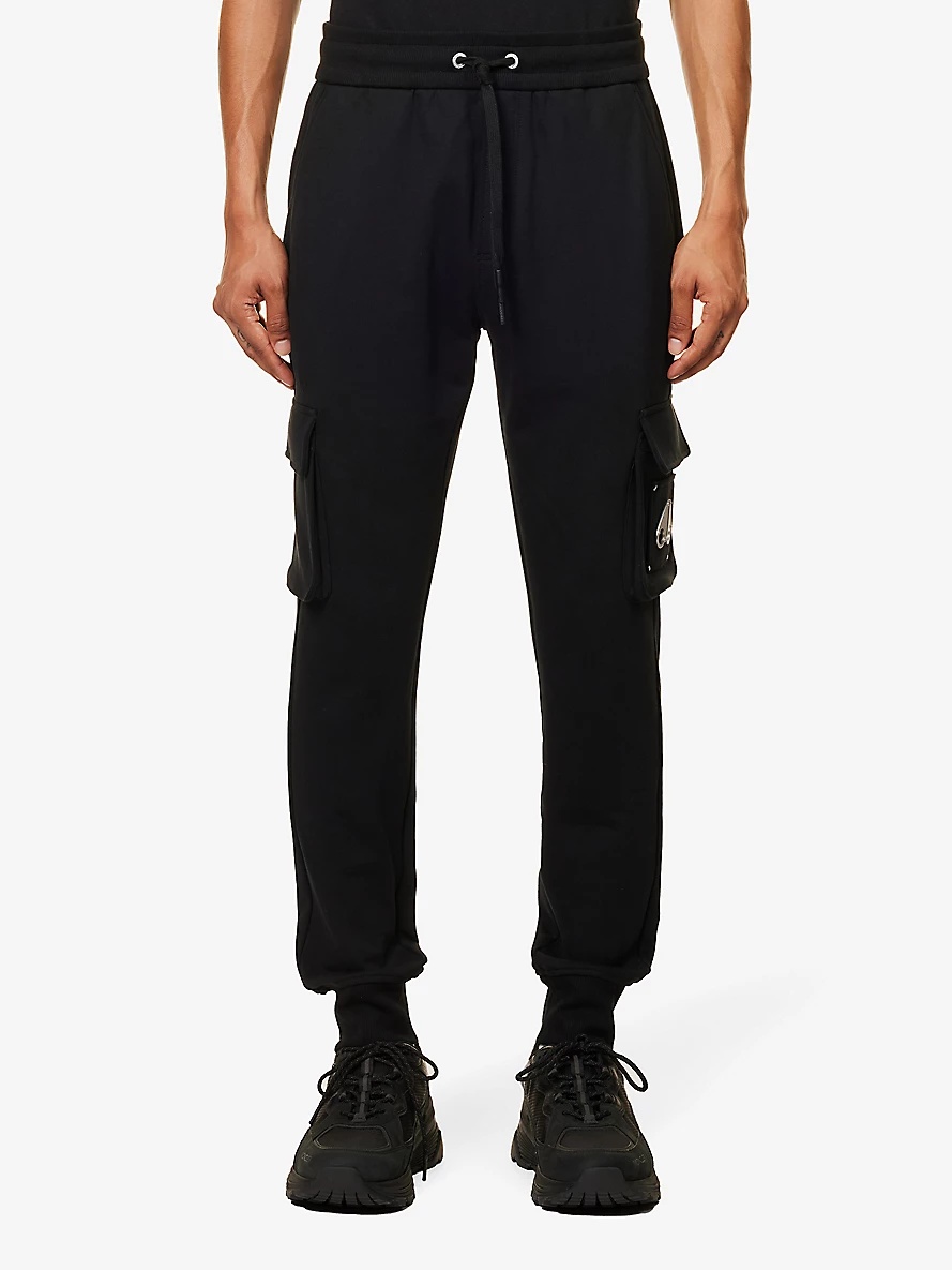 Hartsfield cargo-pocket tapered-leg cotton jogging bottoms - 3