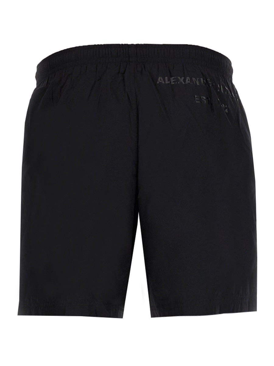 Alexander Mcqueen Men Graffiti Logo Swimsuit - 4