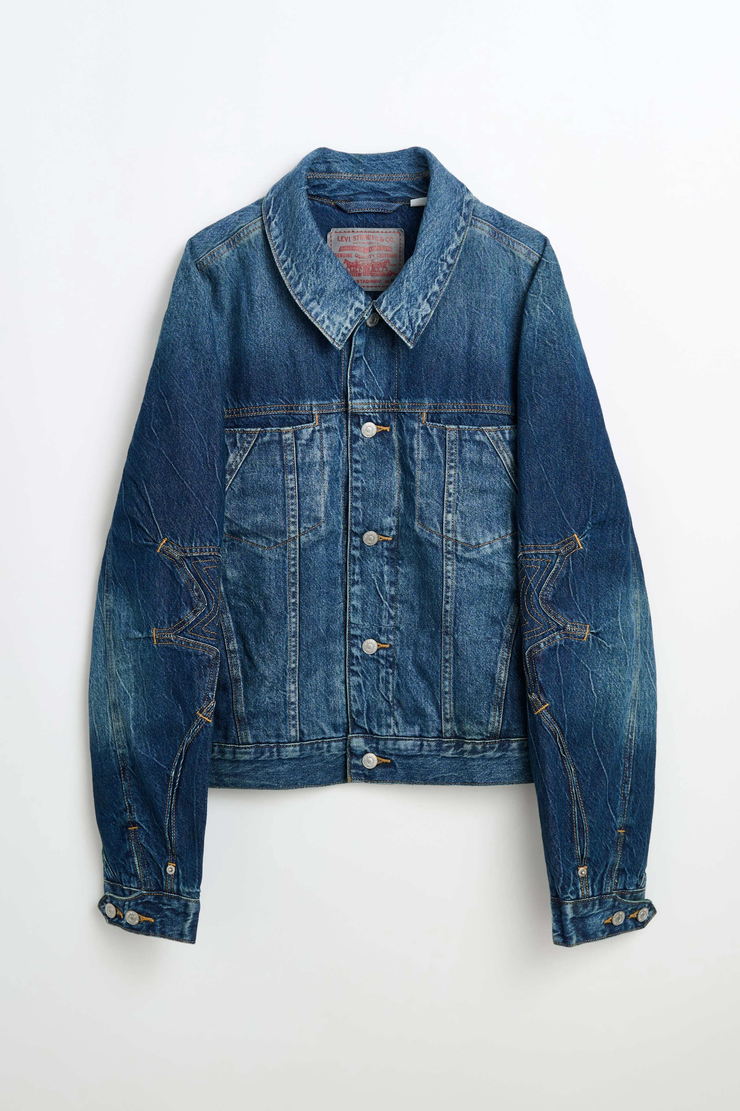 KIKO KOSTADINOV X LEVI'S M TRUCKER MID WASH - 1