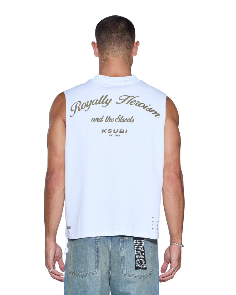 ROYALTY HALEN CUT OFF TRU WHITE 1