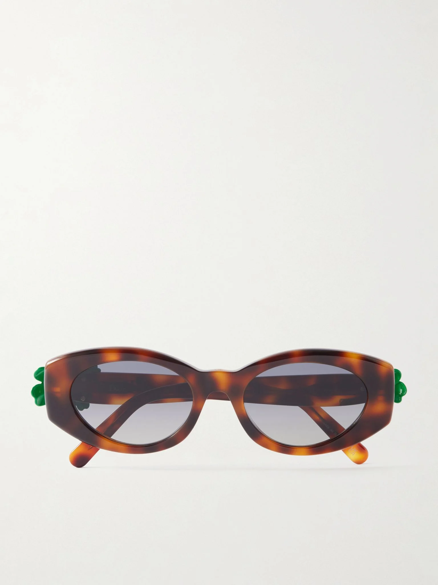 Dior Clover B1I round-frame acetate sunglasses Tortoiseshell - 1