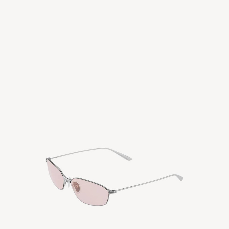 Invisible 2.0 Oval Sunglasses in Light Silver 4