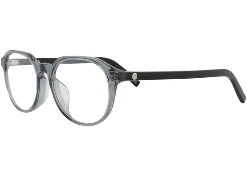 Dior Dior Round-Frame Acetate Optical Frames Green Black Transparent (DM50004F-53-097) outlook