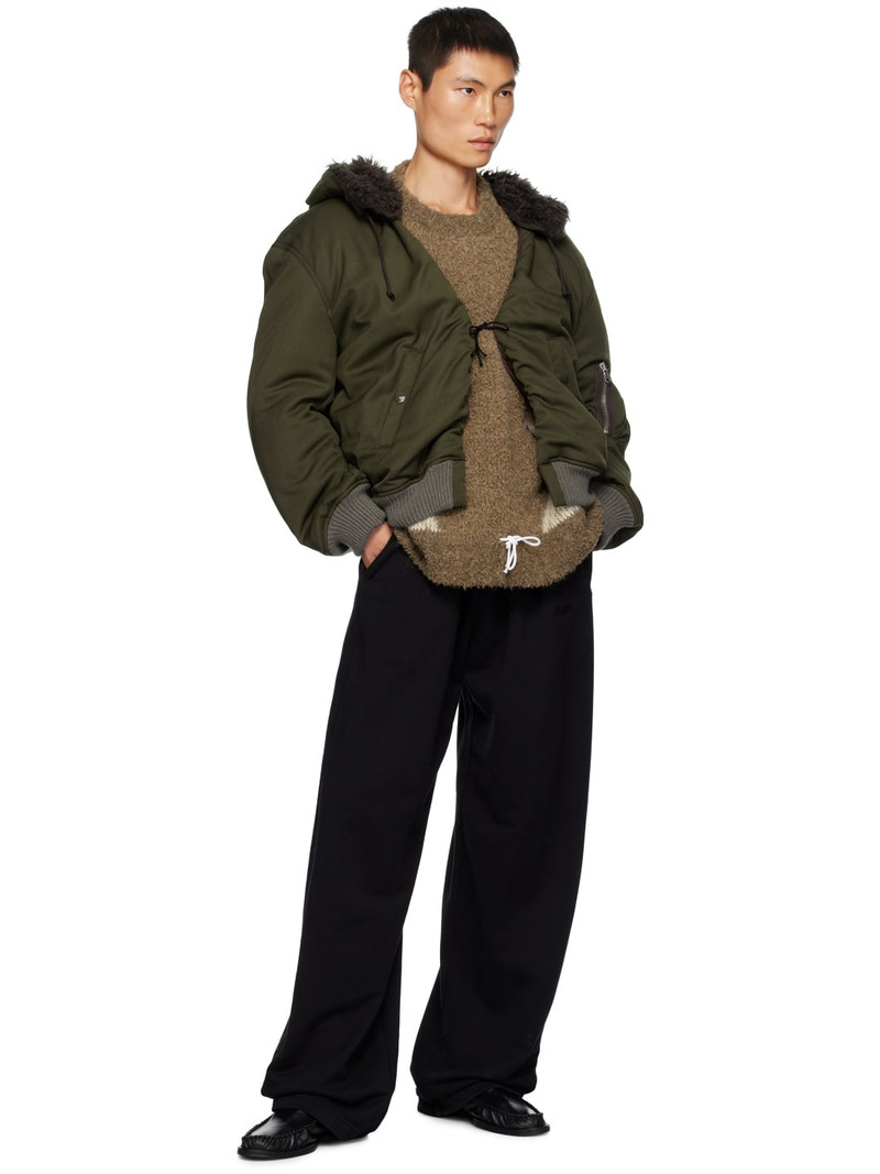 MAGLIANO Green Hooded Bomber Jacket outlook