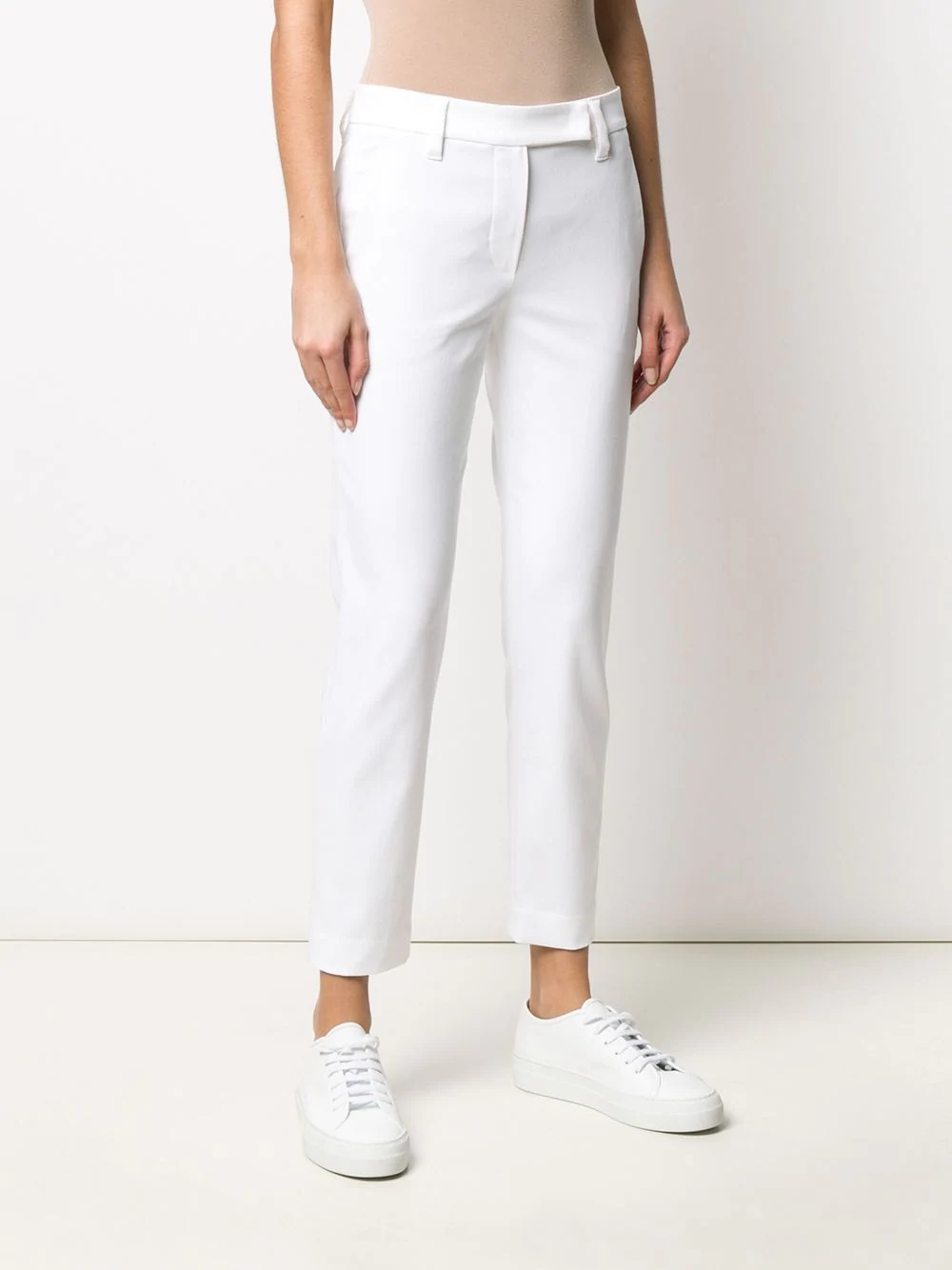 cropped straight-leg trousers - 3