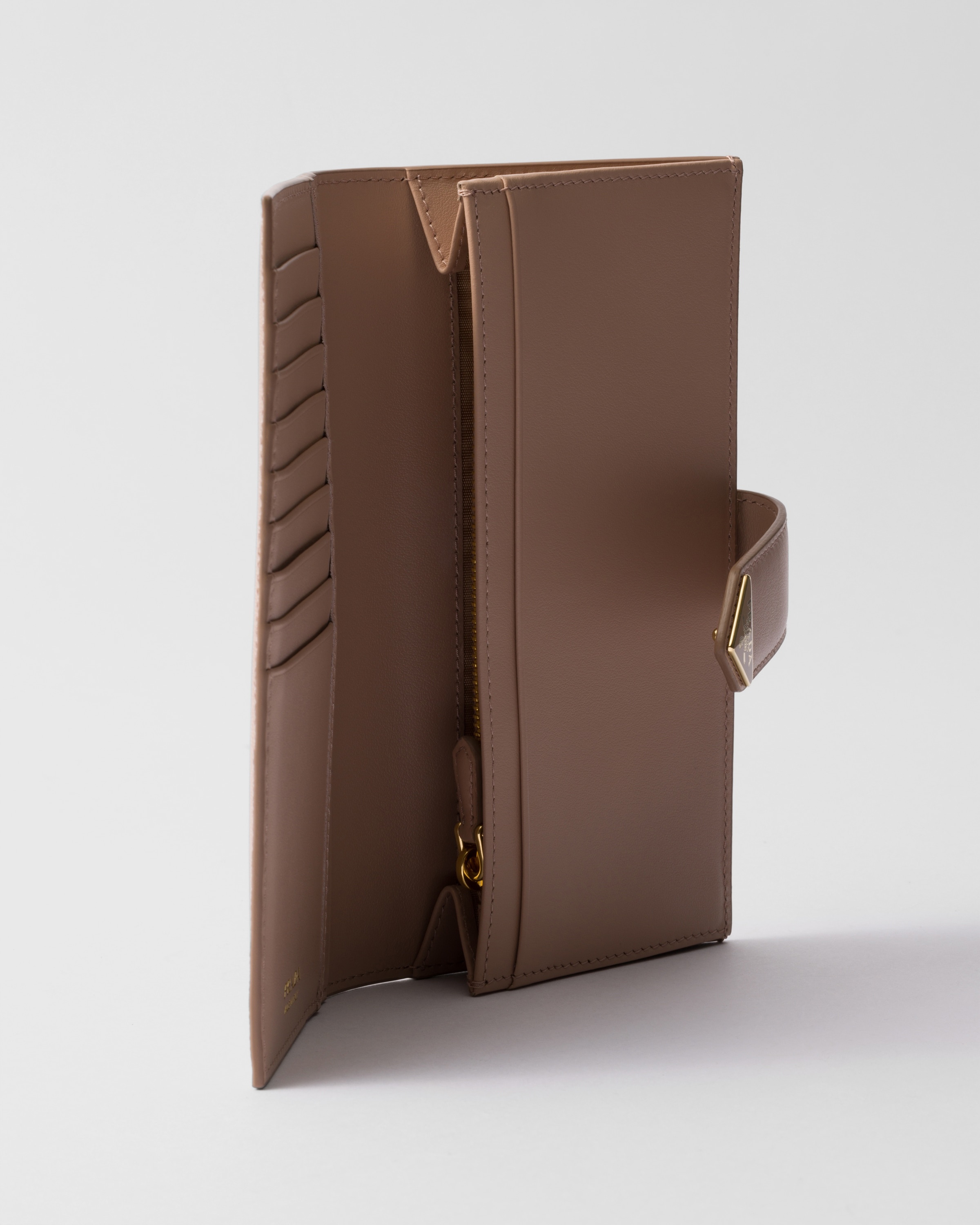 Large Saffiano and smooth leather wallet - 4