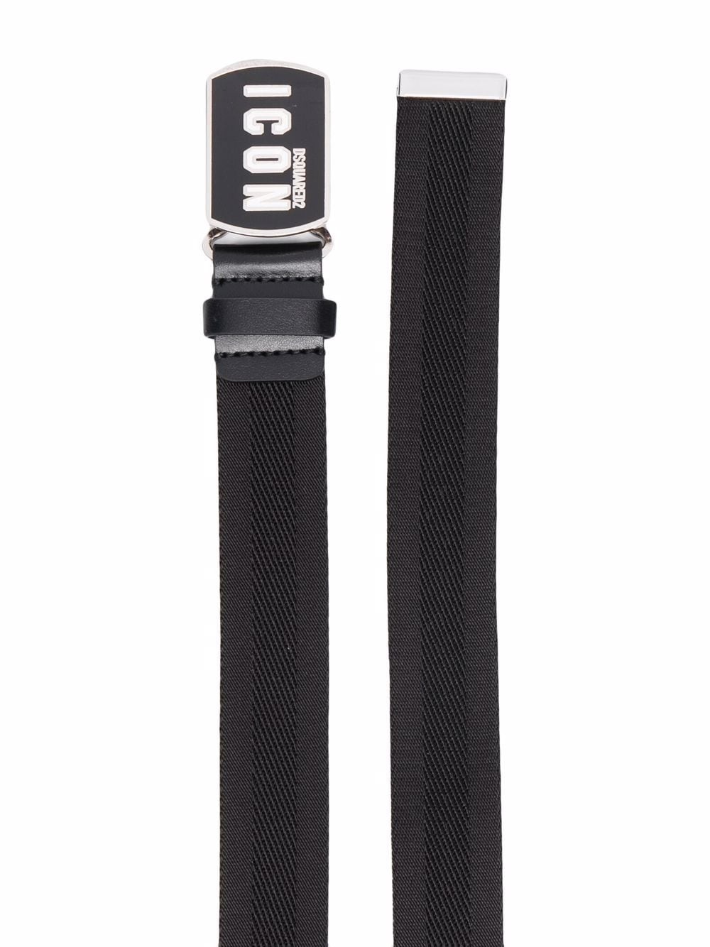 LOGO-PATCH BUCKLE BELT - 4