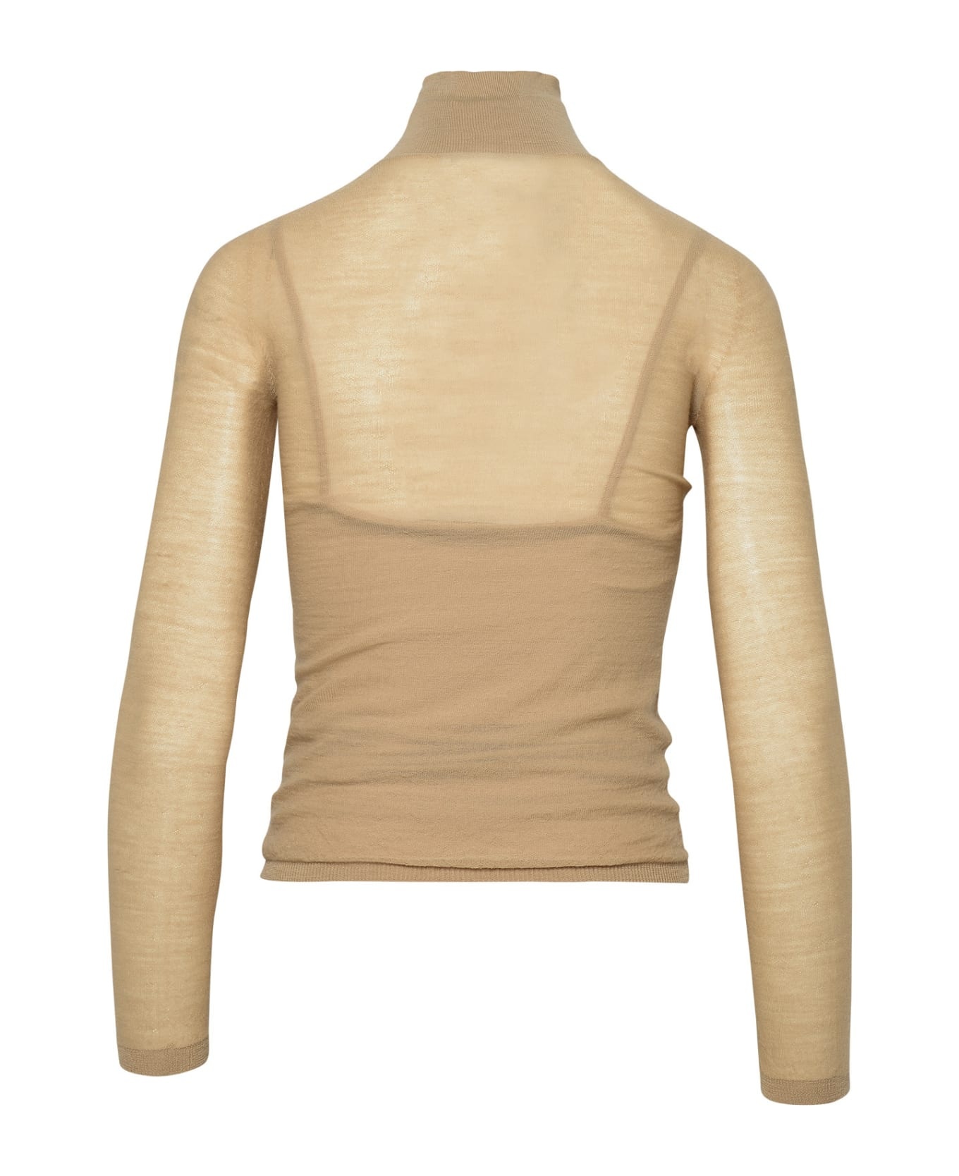 'stresa' Beige Virgin Wool Sweater - 3