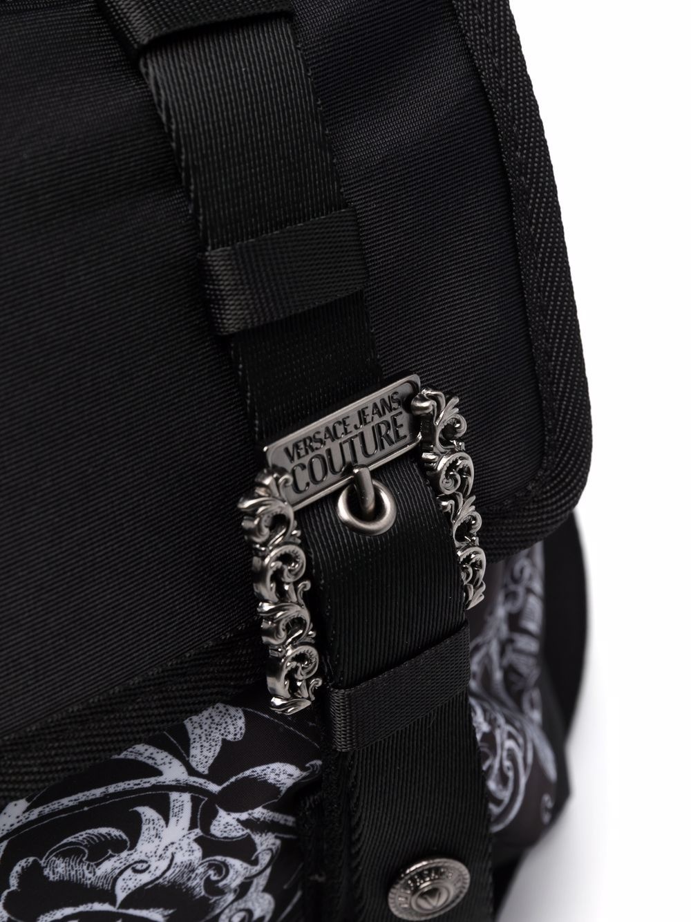 baroque print backpack - 4