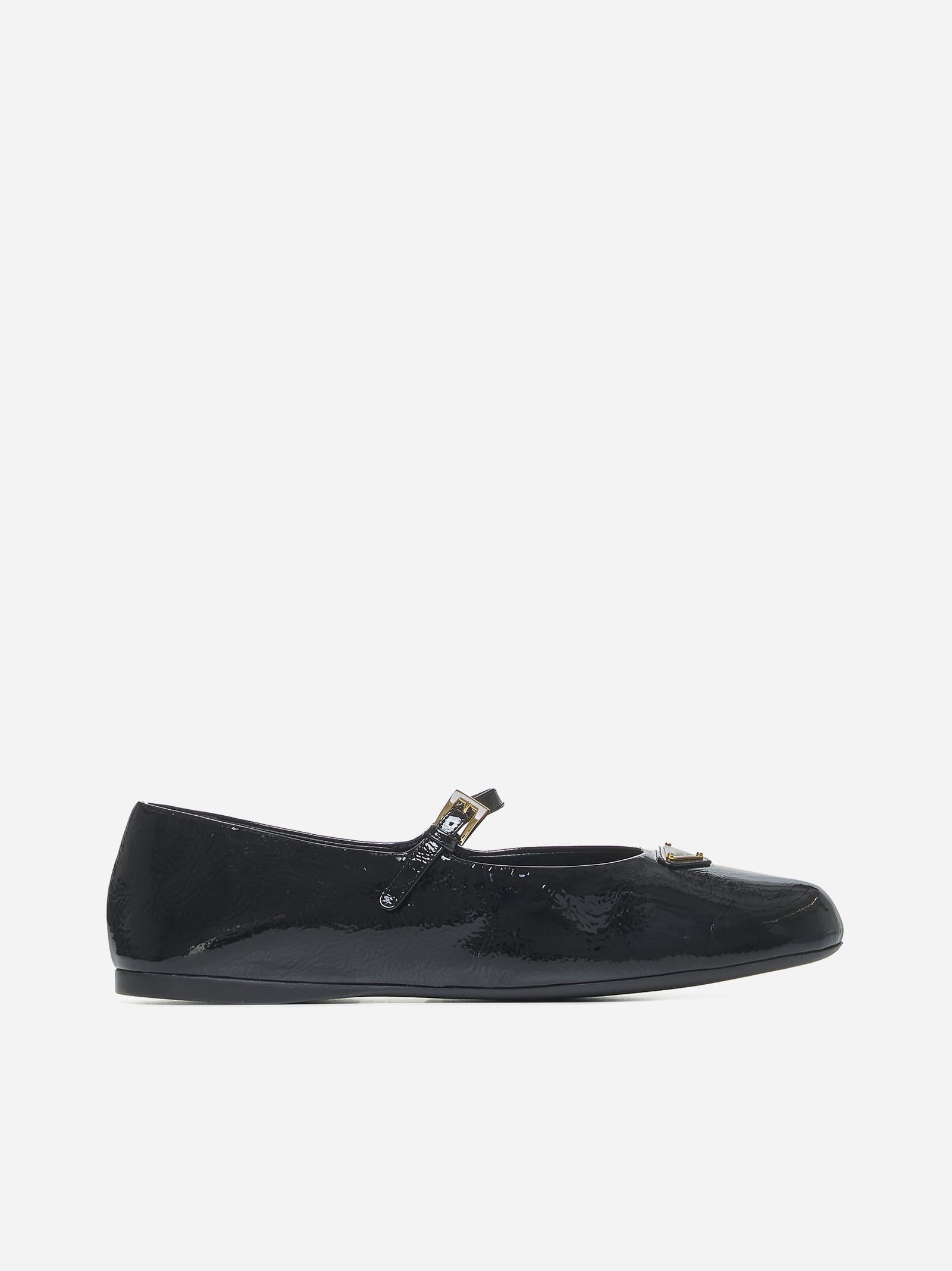 バレエシューズ PRADA Naplak Ballet Flats Cherry Red Naplak Patent Leather Ballerinas | PRADA