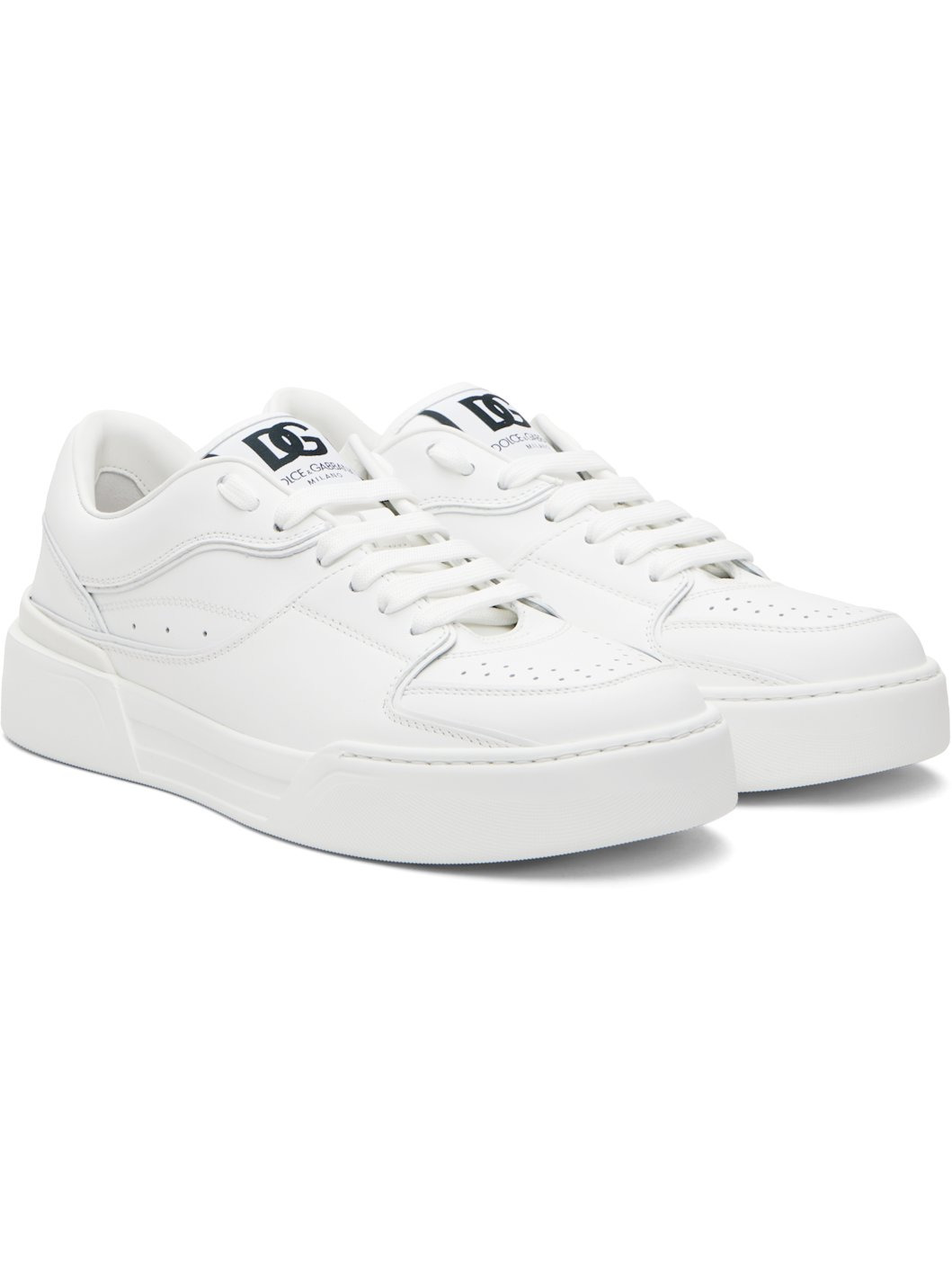 White New Roma Sneakers - 4