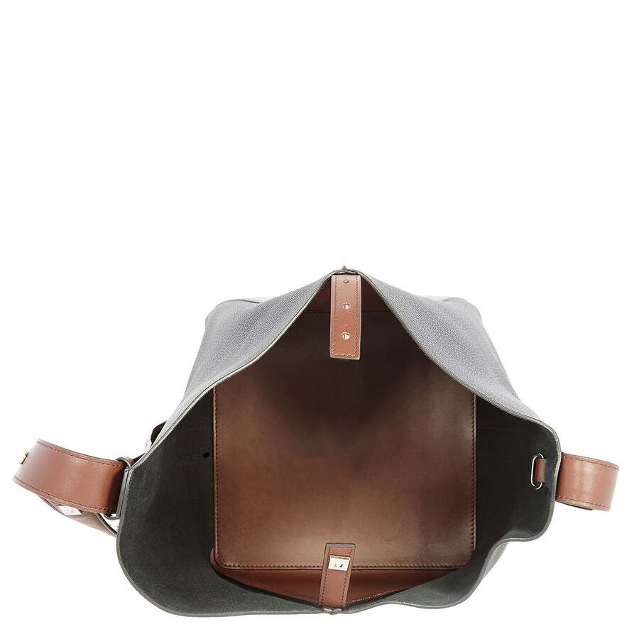 Max Mara Deer-Print Leather Medium Bucket Bag - 4