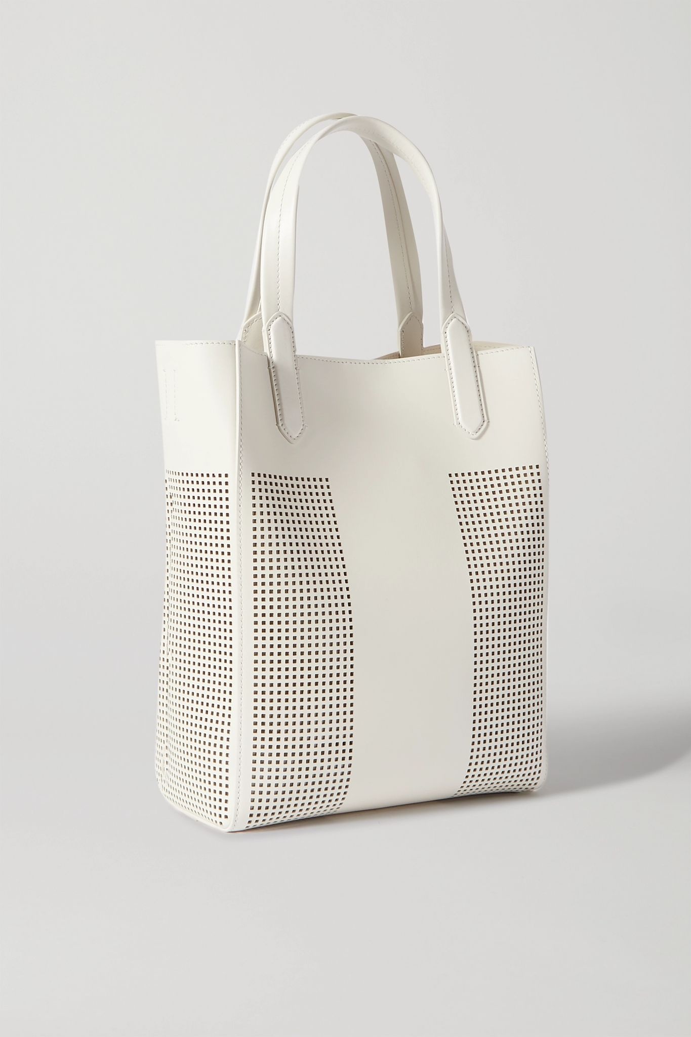 T small laser-cut leather tote - 3