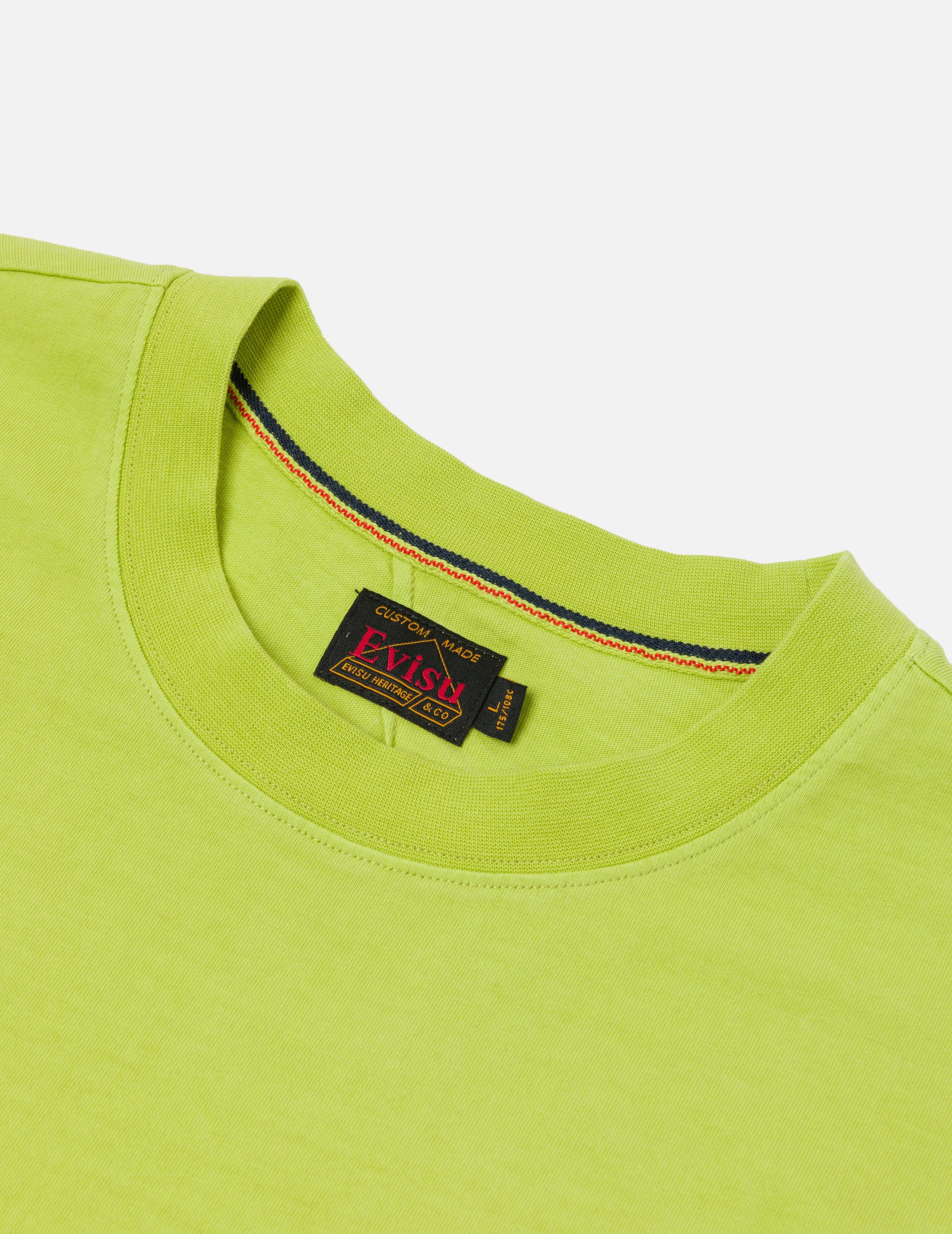 Seagull Embroidery Stitching Pocket Relax Fit T-Shirt - 6