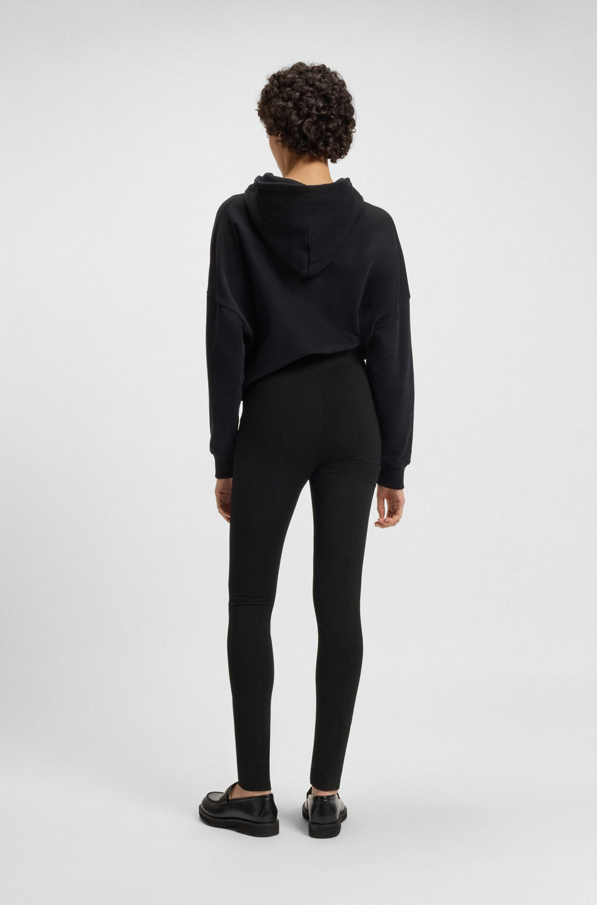 STRETCH-JERSEY LEGGINGS WITH SIDE ZIP - 4