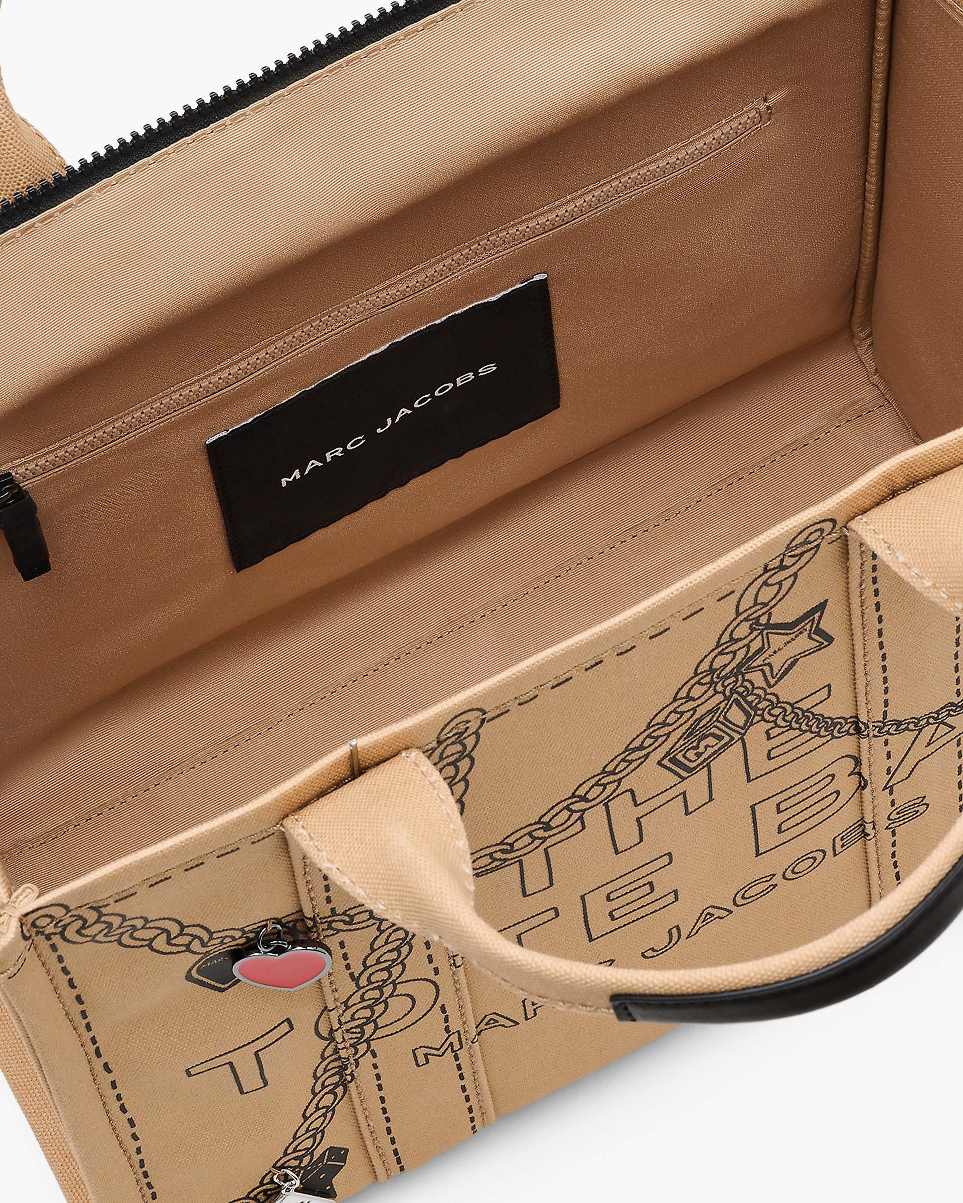 THE TROMPE L'OEIL CHARM CANVAS MEDIUM TOTE BAG - 7