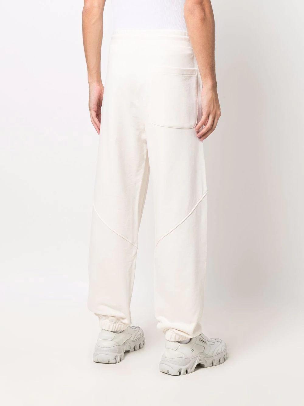 embroidered-logo loose joggers - 4