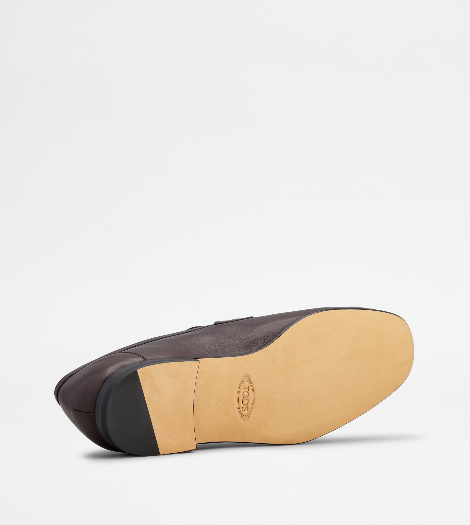 LOAFERS IN LEATHER - BURGUNDY - 4