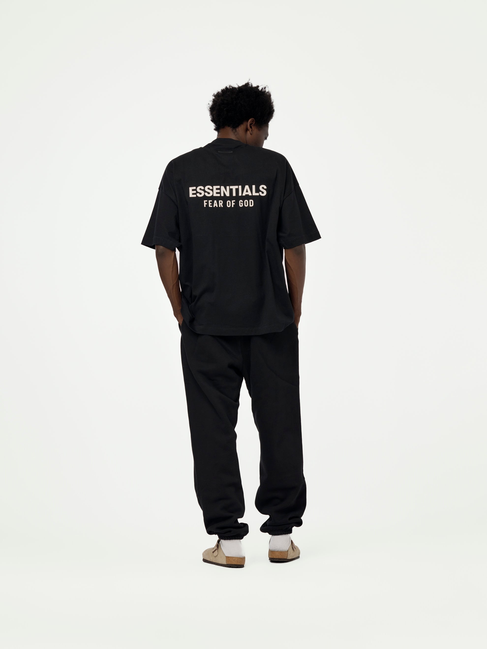 FLEECE ESSENTIAL SWEATPANT (BLACK) - 4