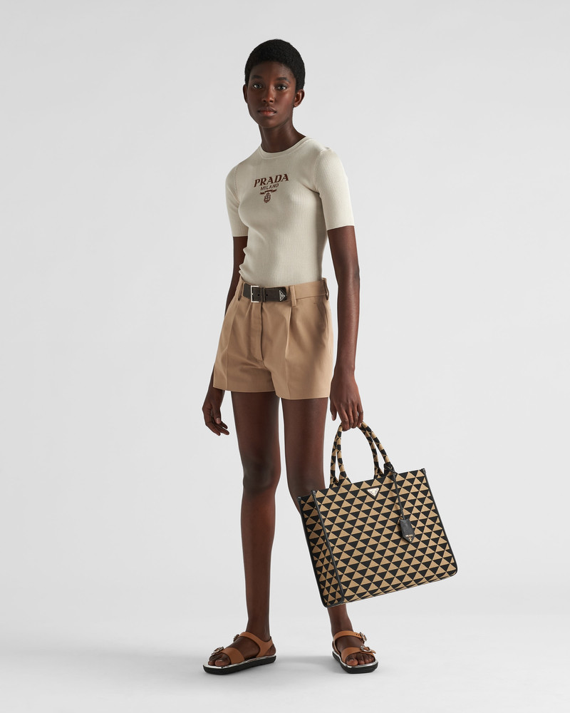 Prada Gabardine shorts outlook