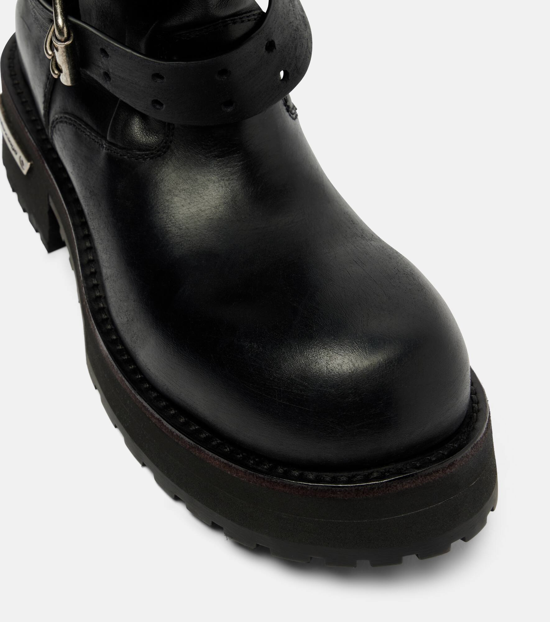 Venom leather combat boots - 5