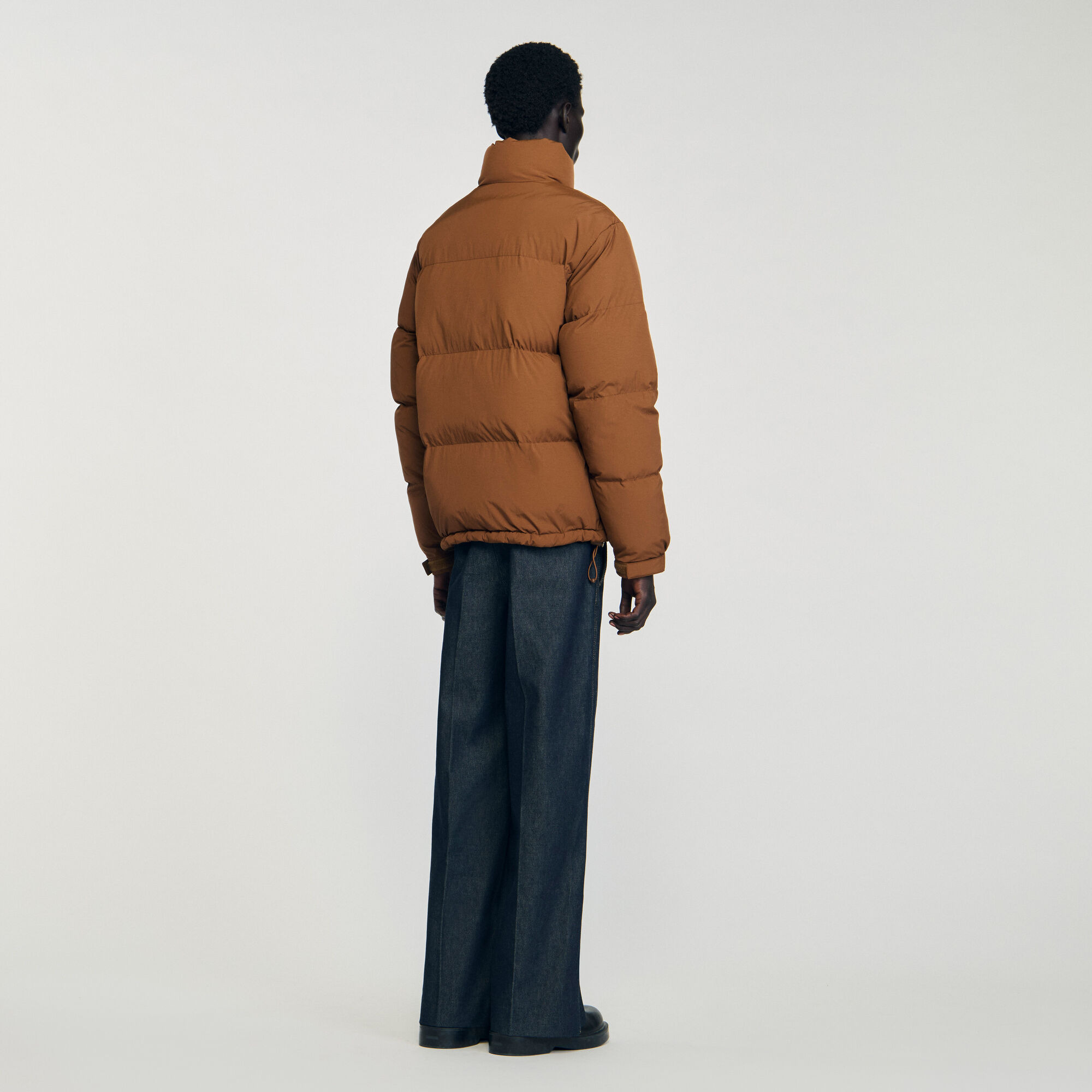 HOODED PUFFER WITH HIGH COLLAR - 5