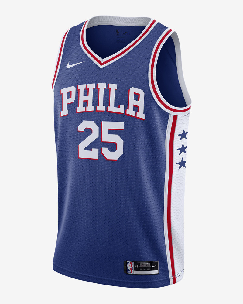 Ben Simmons 76ers Icon Edition 2020 Nike Men's NBA Swingman Jersey - 1