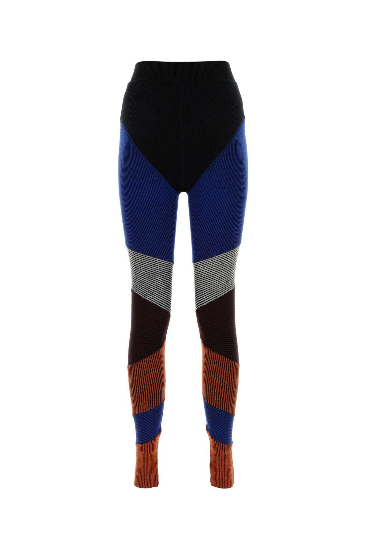 Chloe Women Multicolor Stretch Wool Blend Leggings - 2