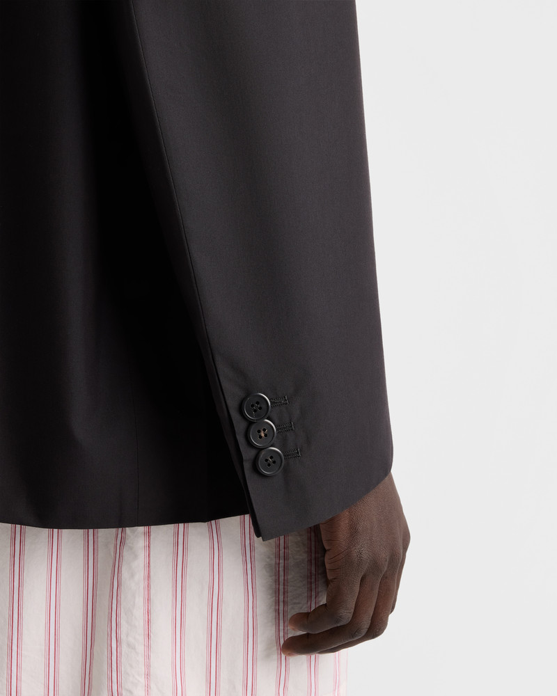 Single-breasted technical cotton jacket 4